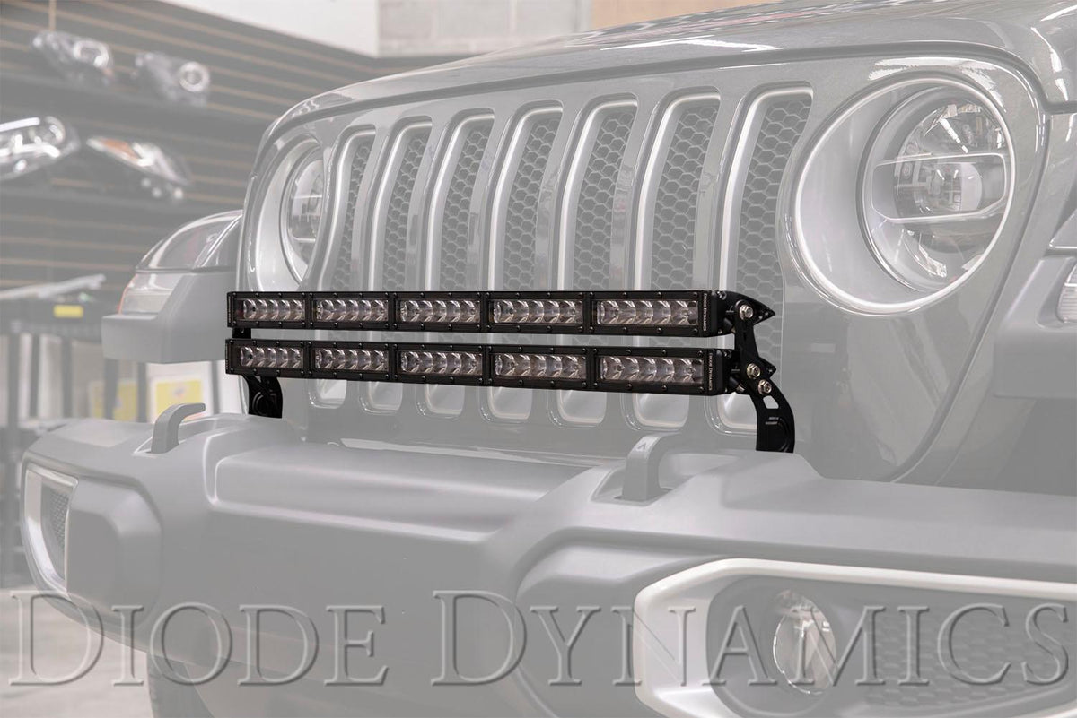 Diode Dynamics - DD6083 - Jeep 2018 SS30 Bumper LED Kit White Driving Dual (2020-2020 Gladiator) - DD6083