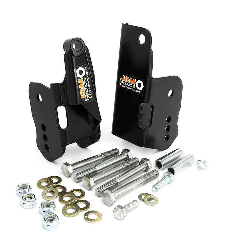 J&M 05-2014 Mustang Bolt-In Lower Control Arm Relocation Brackets (Black)