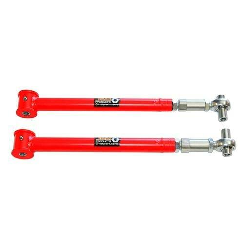 J&M 05-2014 Mustang On Car Adjustable Lower Control Arms - Poly/Rod (Red)