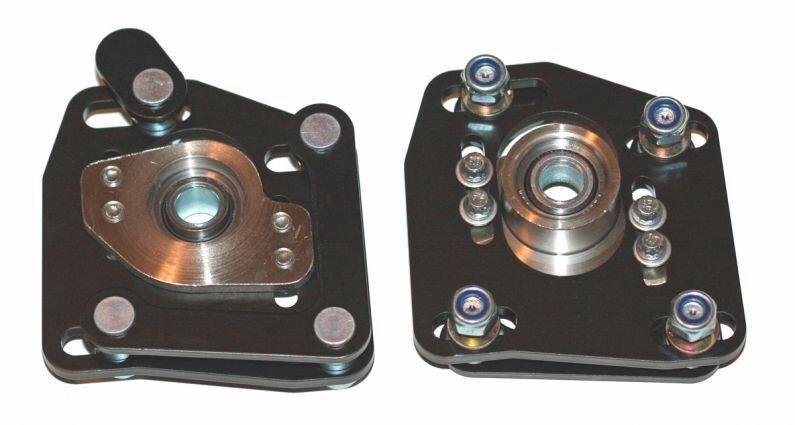 J&M 94-04 Mustang 4 Bolt Adjustable Caster Camber Plates