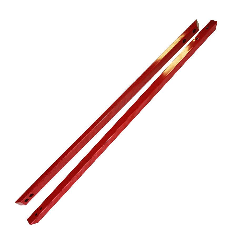 J&amp;M 25200R 2015-2020 Mustang S550 Full Length Jacking Rails (Red)
