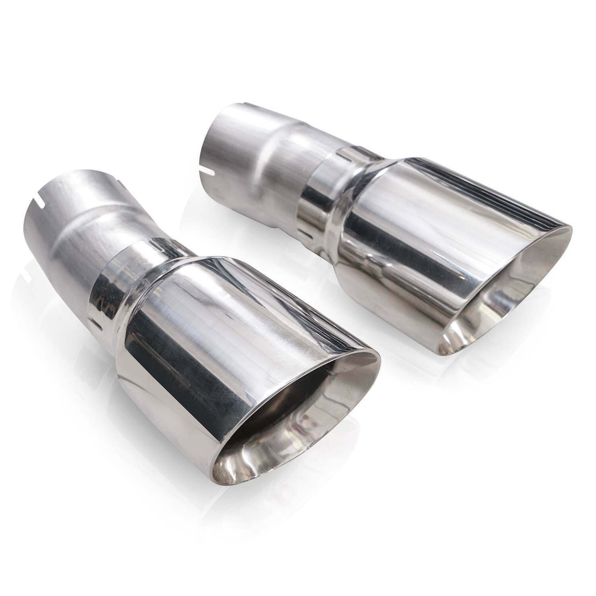 Stainless Works 4” Double Wall Slash-Cut Polished Tip Kit (2011-2020 Grand Cherokee) - JPGC57TIPS