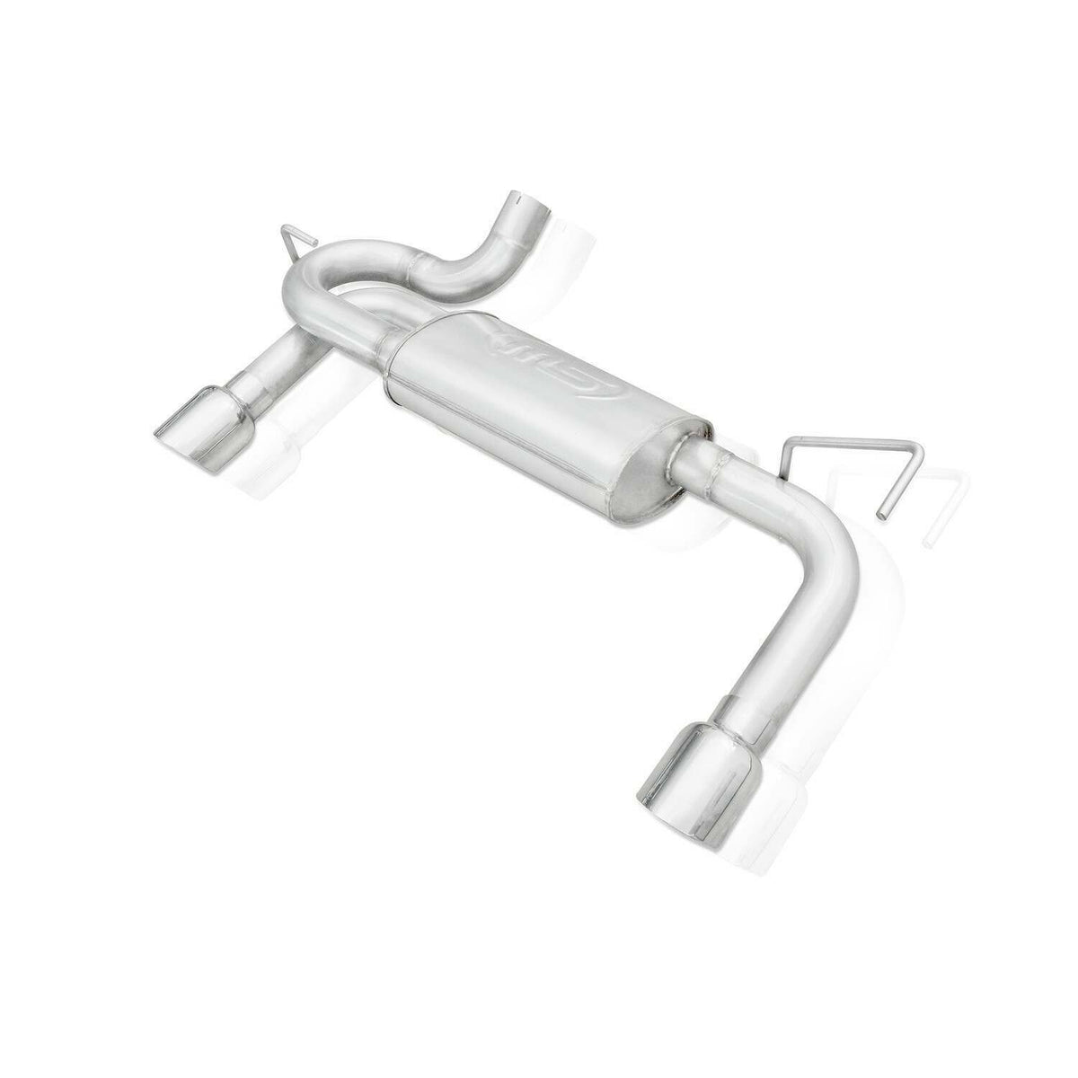 Stainless Works JPJKAB 2007-2018 Jeep Wrangler Axleback Exhaust