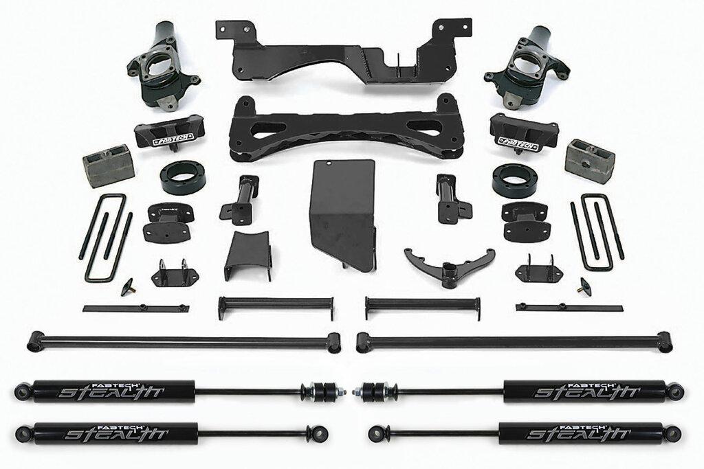 Fabtech 6" Perf Sys W/Stealth 01-10 Gm C/K2500Hd, C/K3500 Non Dually (2001-2010 Silverado 2500 HD, Silverado 3500 HD, Sierra 2500 HD, Sierra 3500 HD) - K1014M