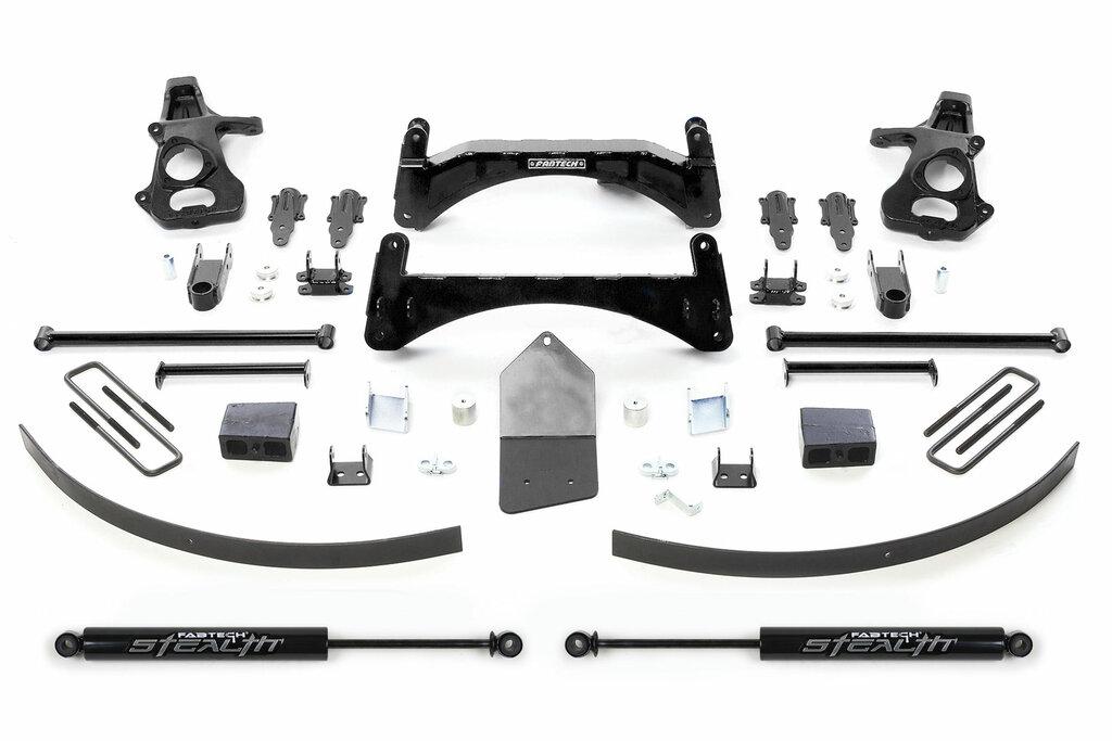 Fabtech 6" Basic Sys W/Stealth 07-13 Gm C1500 P/U W/O Autoride 2Wd (2007-2013 Silverado 1500, Sierra 1500) - K1027M