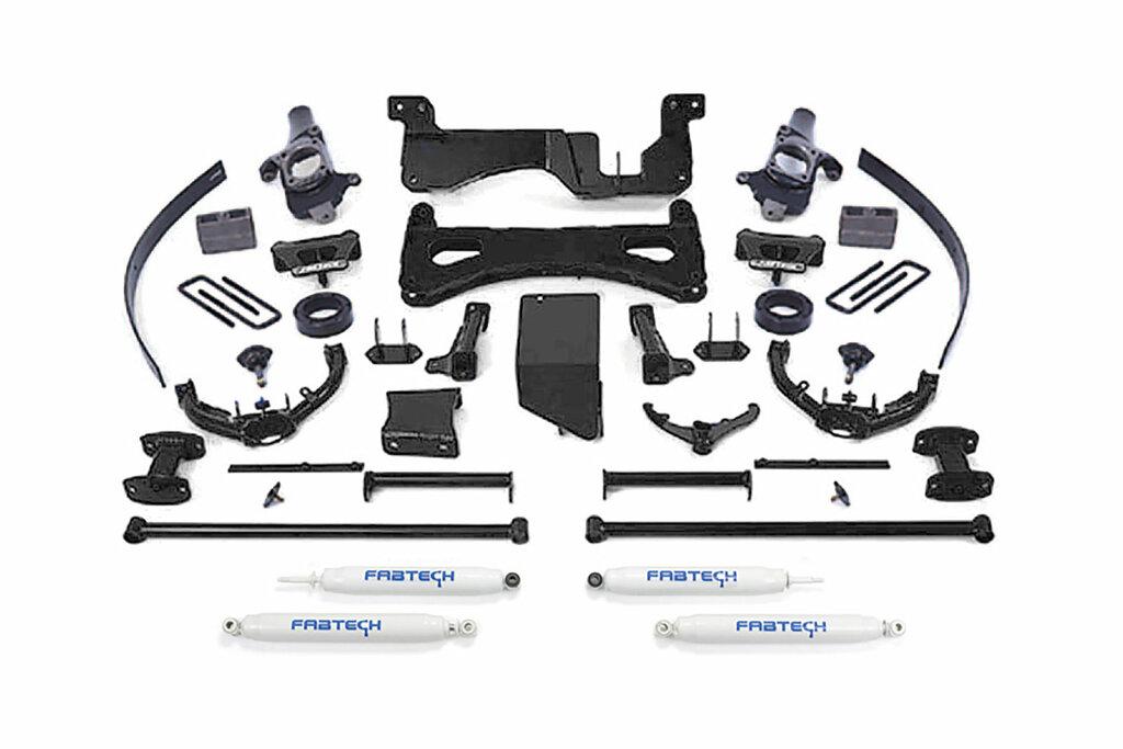 Fabtech 8" Perf Sys W/Perf Shks 07-08 Gm C/K2500Hd,C/K3500 Non Dually (2007-2008 Silverado 2500 HD, Silverado 3500 HD, Sierra 2500 HD, Sierra 3500 HD) - K1030