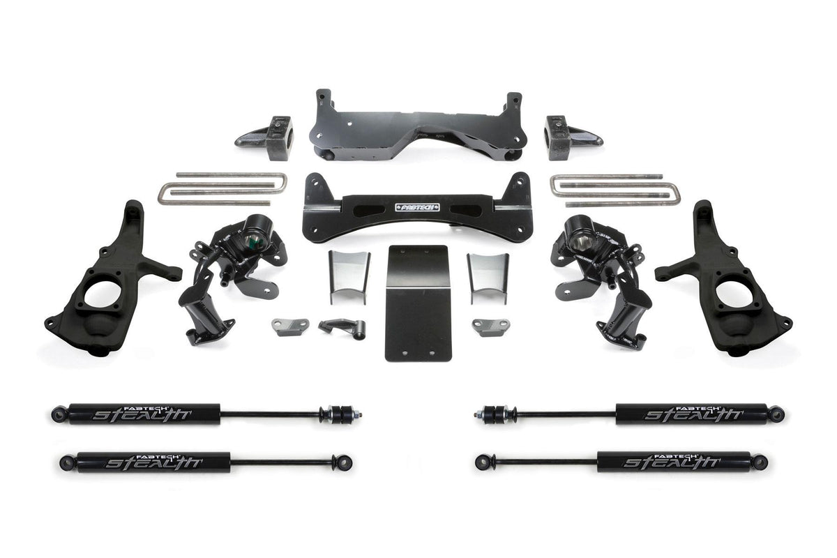 Fabtech 6" Rts Sys W/Stealth 2011-19 Gm 3500Hd 2Wd/4Wd (2011-2018 Silverado 3500 HD, Silverado 2500 HD, Sierra 2500 HD, Sierra 3500 HD) - K1051M