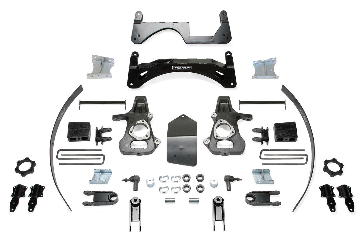 Fabtech 6" Basic Sys W/ Magneride 14-18 Gm K1500 P/U Denali W/ Oe Alm Or Stmp Stl Uca (2014-2018 Sierra 1500, Silverado 1500) - K1093