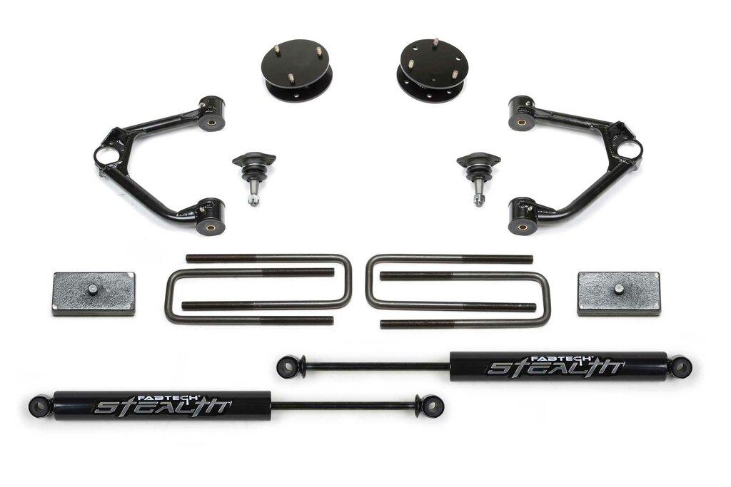 Fabtech 3" Budget Sys W/ Stealth 2019-20 Gm C/K1500 P/U (2019-2019 Silverado 1500, Sierra 1500) - K1126M