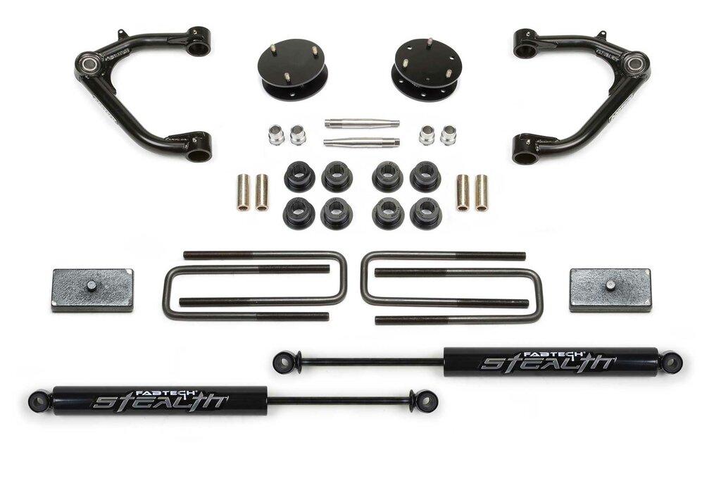 Fabtech 3" Uniball Uca Sys W/Stealth 2019-20 Gm C/K1500 P/U (2019-2020 Silverado 1500, Sierra 1500) - K1129M