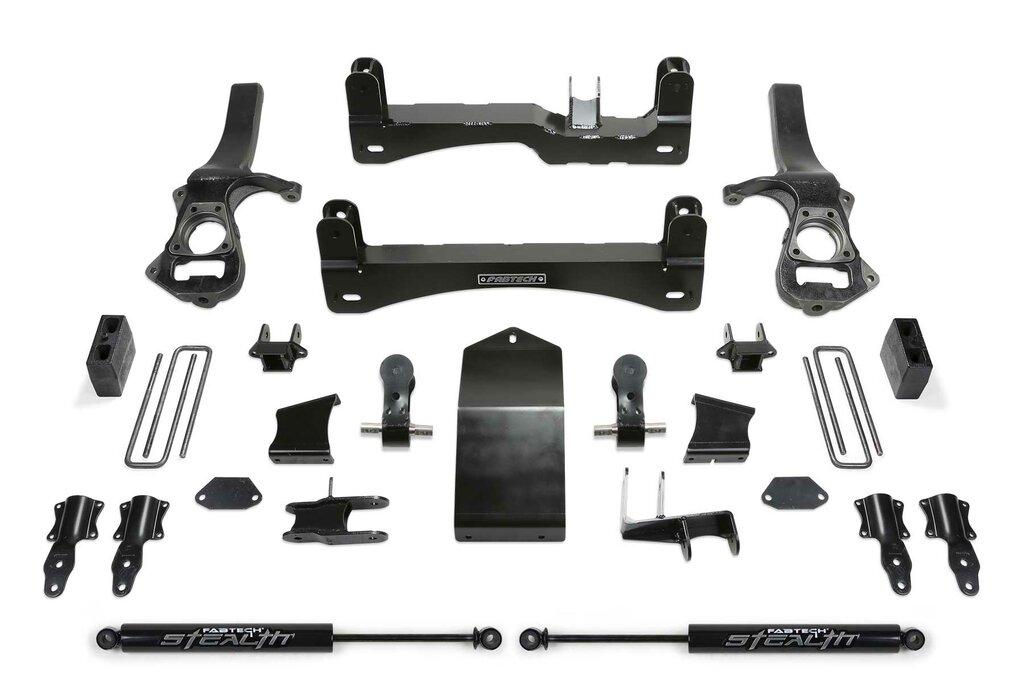 Fabtech 4" Basic Sys W/ Stealth 2019-20 Gm C/K1500 P/U W/Trail Boss/At4 Pkg (2019-2020 Silverado 1500, Sierra 1500) - K1136M
