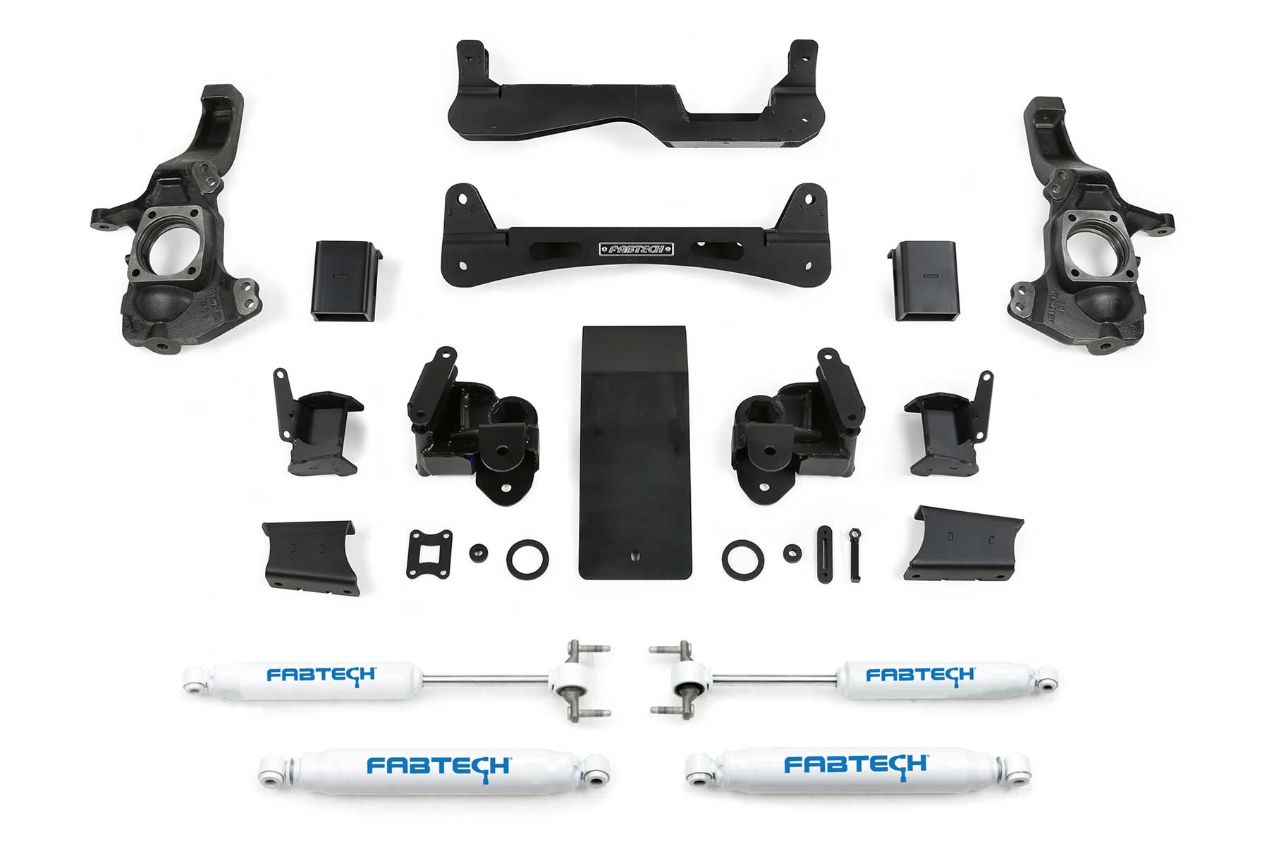 Fabtech 6" Rts Sys W/Perf Shks 2020-21 Gm 2500Hd 4Wd (2020-2021 Silverado 2500 HD, Sierra 2500 HD) - K1159