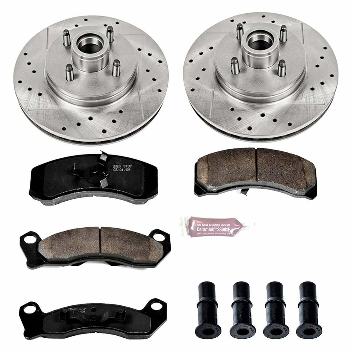 Power Stop 87-93 Ford Mustang Front Z26 Street Warrior Brake Kit - K1279-26