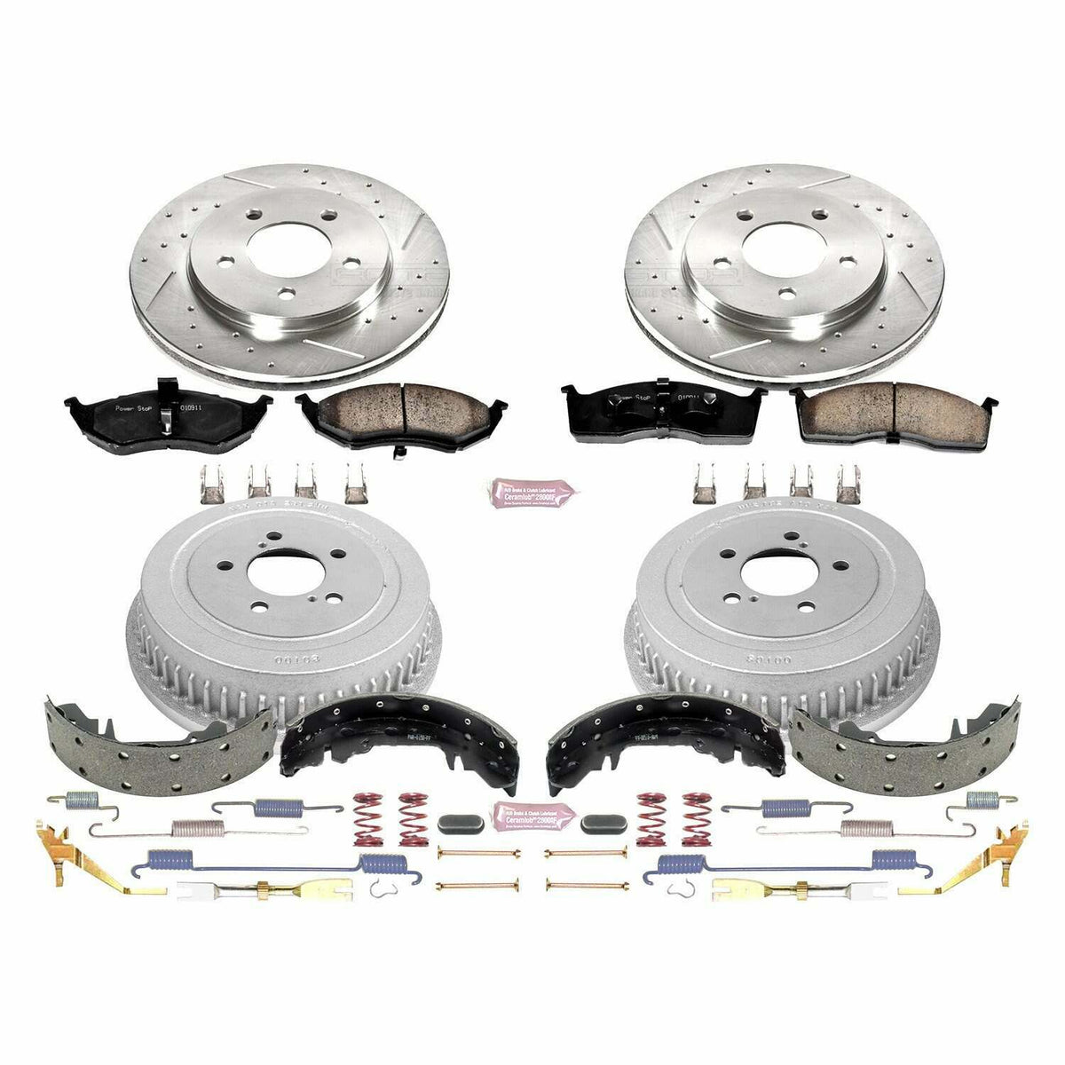 Power Stop 2000 Chrysler Grand Voyager Front & Rear Z23 Evolution Sport Brake Kit - K15011DK