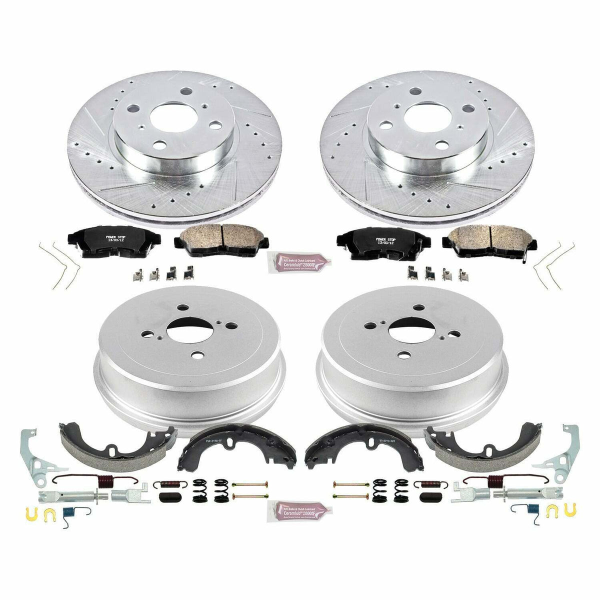 Power Stop 93-97 Toyota Corolla Front & Rear Z23 Evolution Sport Brake Kit - K15079DK