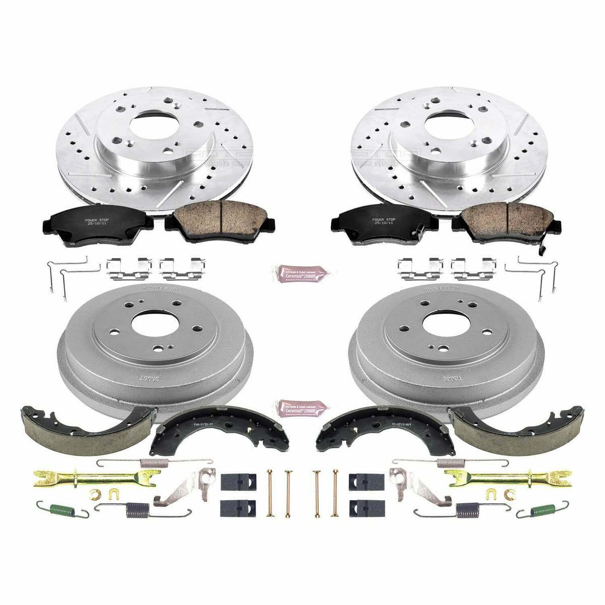 Power Stop 06-08 Honda Civic Front & Rear Z23 Evolution Sport Brake Kit - K15110DK
