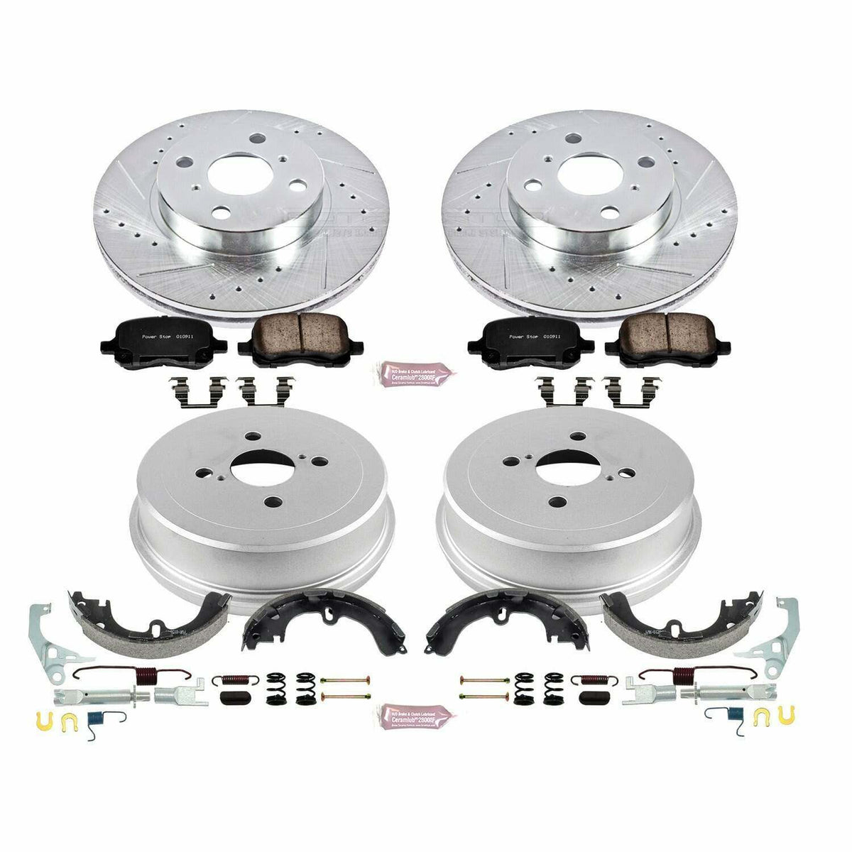 Power Stop 00-02 Toyota Corolla Front & Rear Z23 Evolution Sport Brake Kit - K15197DK