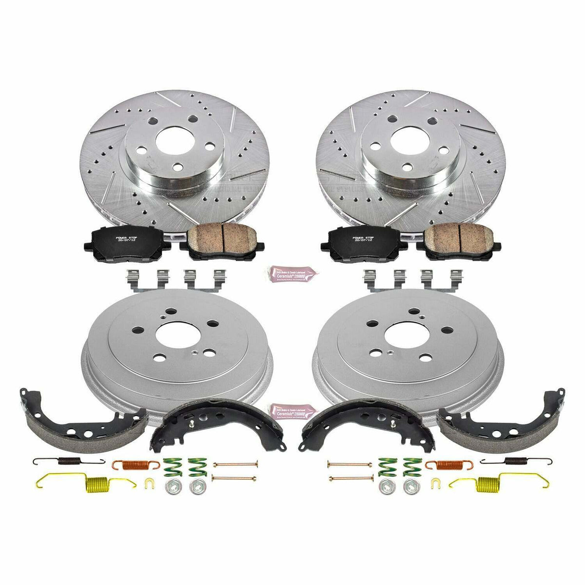 Power Stop 04-08 Toyota Corolla Front & Rear Z23 Evolution Sport Brake Kit - K15200DK