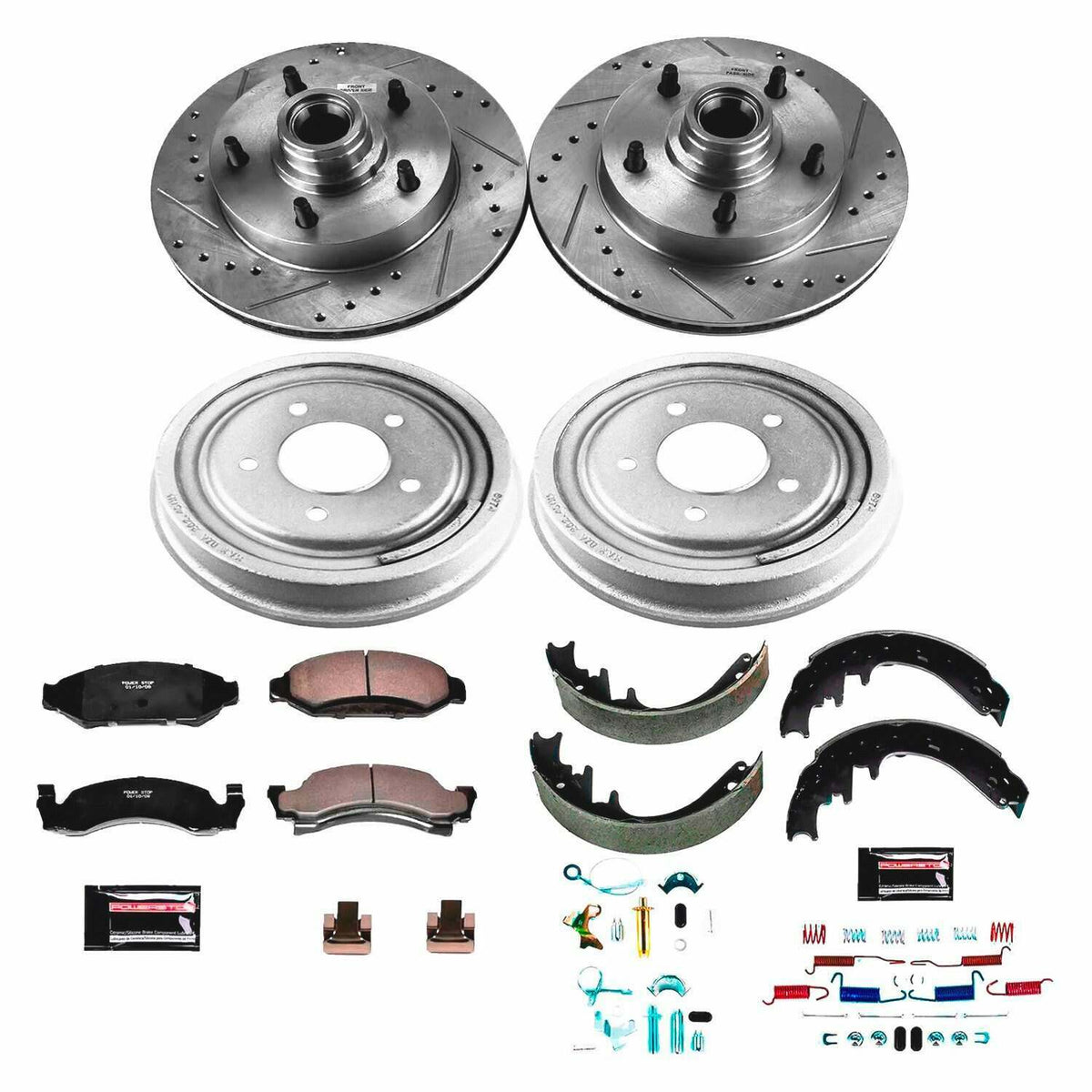 Power Stop 87-89 Ford F-150 Front & Rear Z23 Evolution Sport Brake Kit - K15456DK