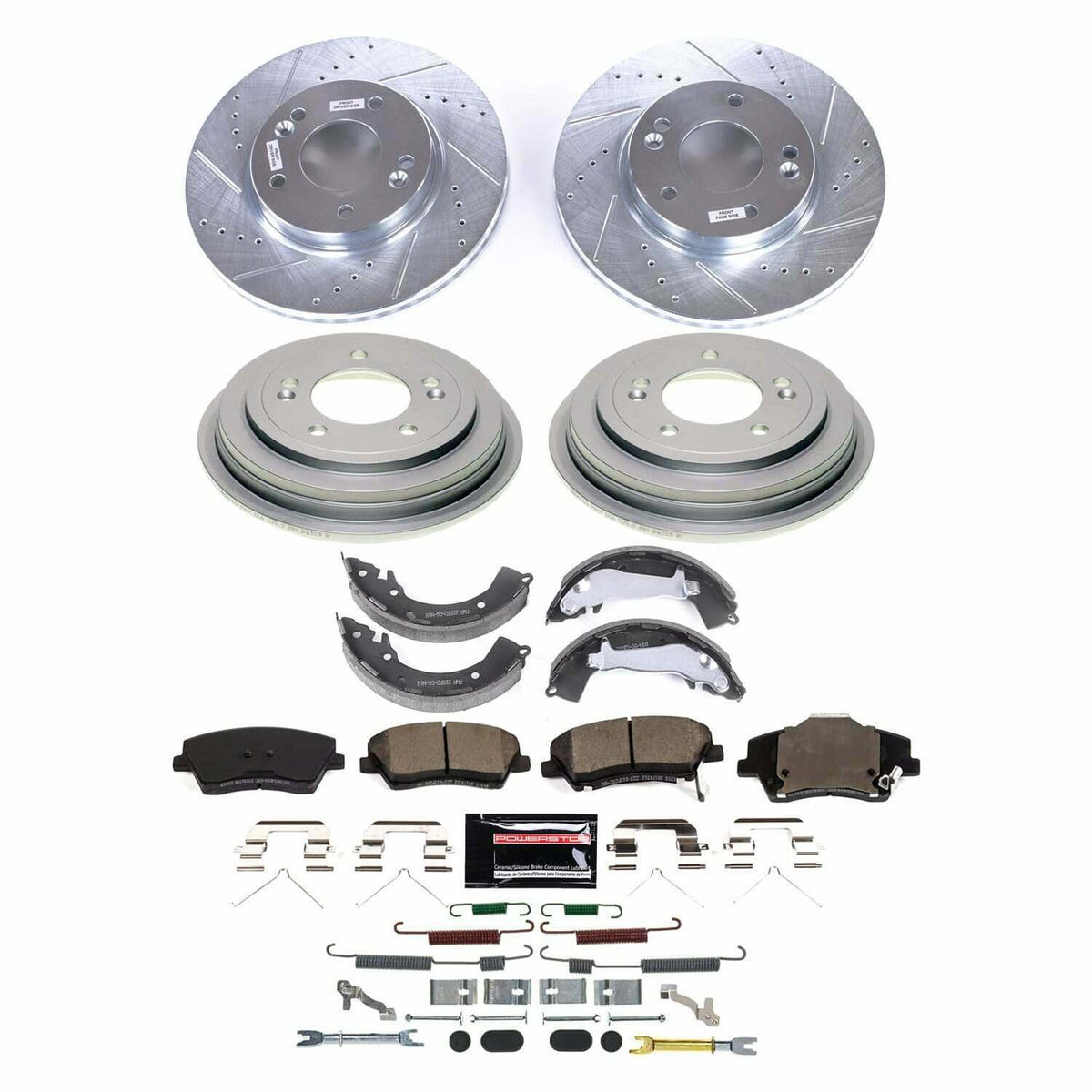 Power Stop 17-20 Hyundai Elantra Front and Rear Z23 Evolution Brake Kit - K15499DK