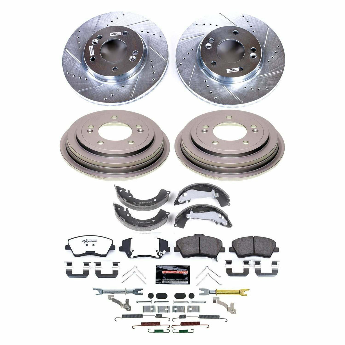 Power Stop 18-22 Hyundai Accent Front and Rear Z23 Evolution Brake Kit - K15502DK