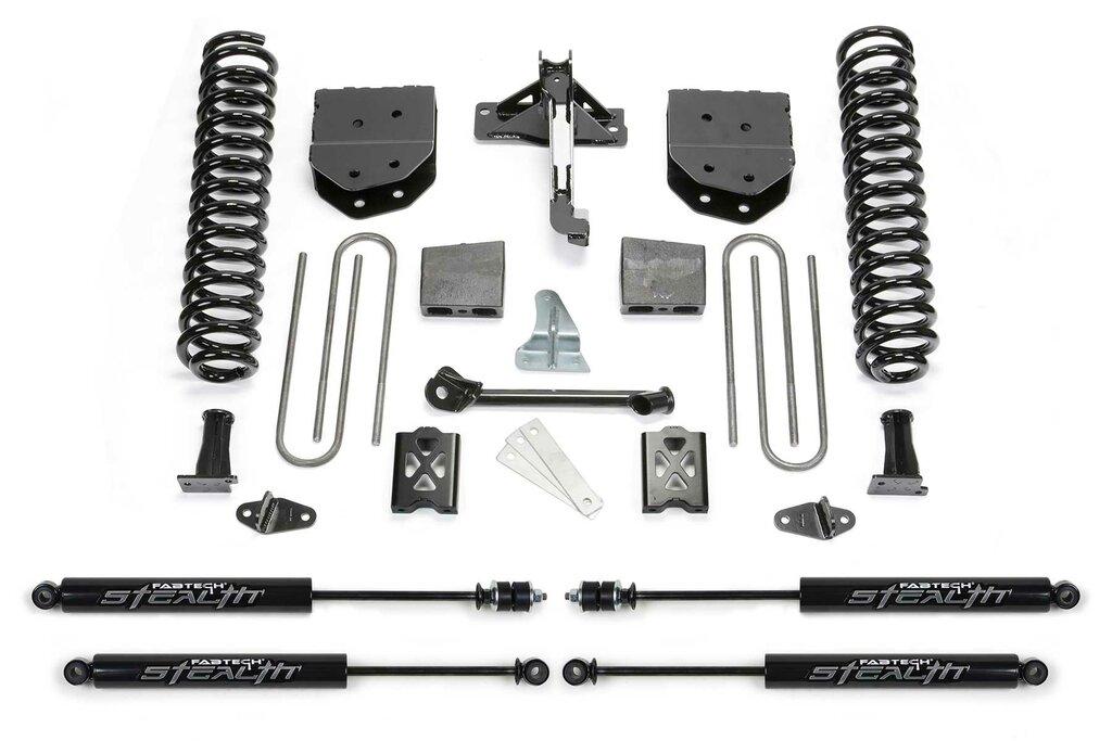 Fabtech 6" Basic Sys W/Stealth 05-07 Ford F250 4Wd W/O Factory Overload (2005-2007 F-250 Super Duty, F-250) - K2010M