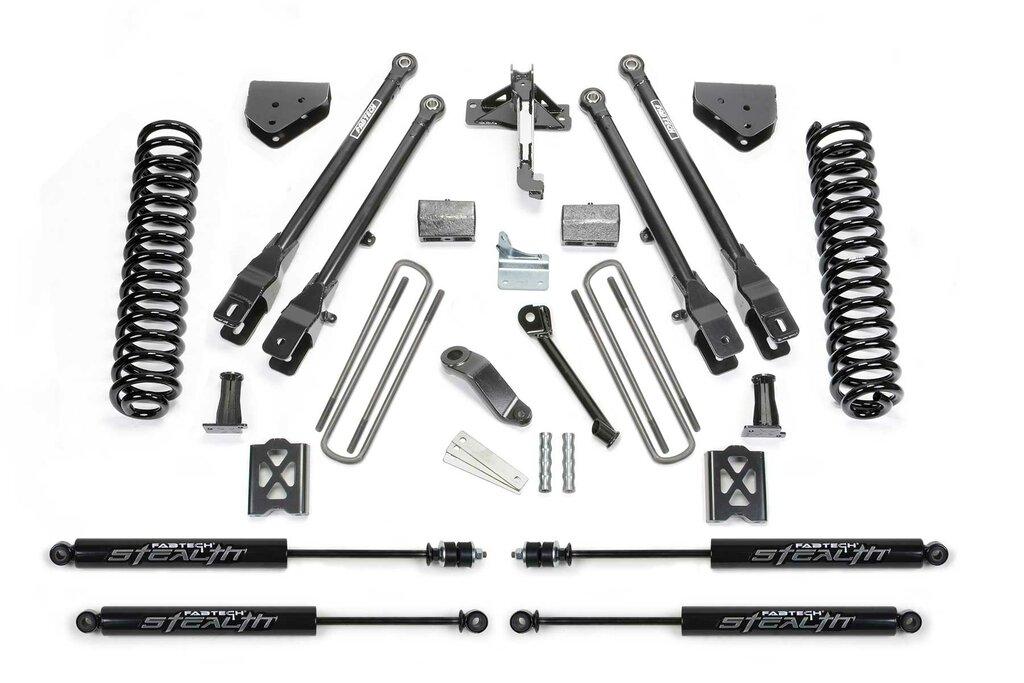 Fabtech 6" 4Link Sys W/Coils & Stealth 05-07 Ford F350 4Wd (2005-2007 F-350 Super Duty) - K20132M