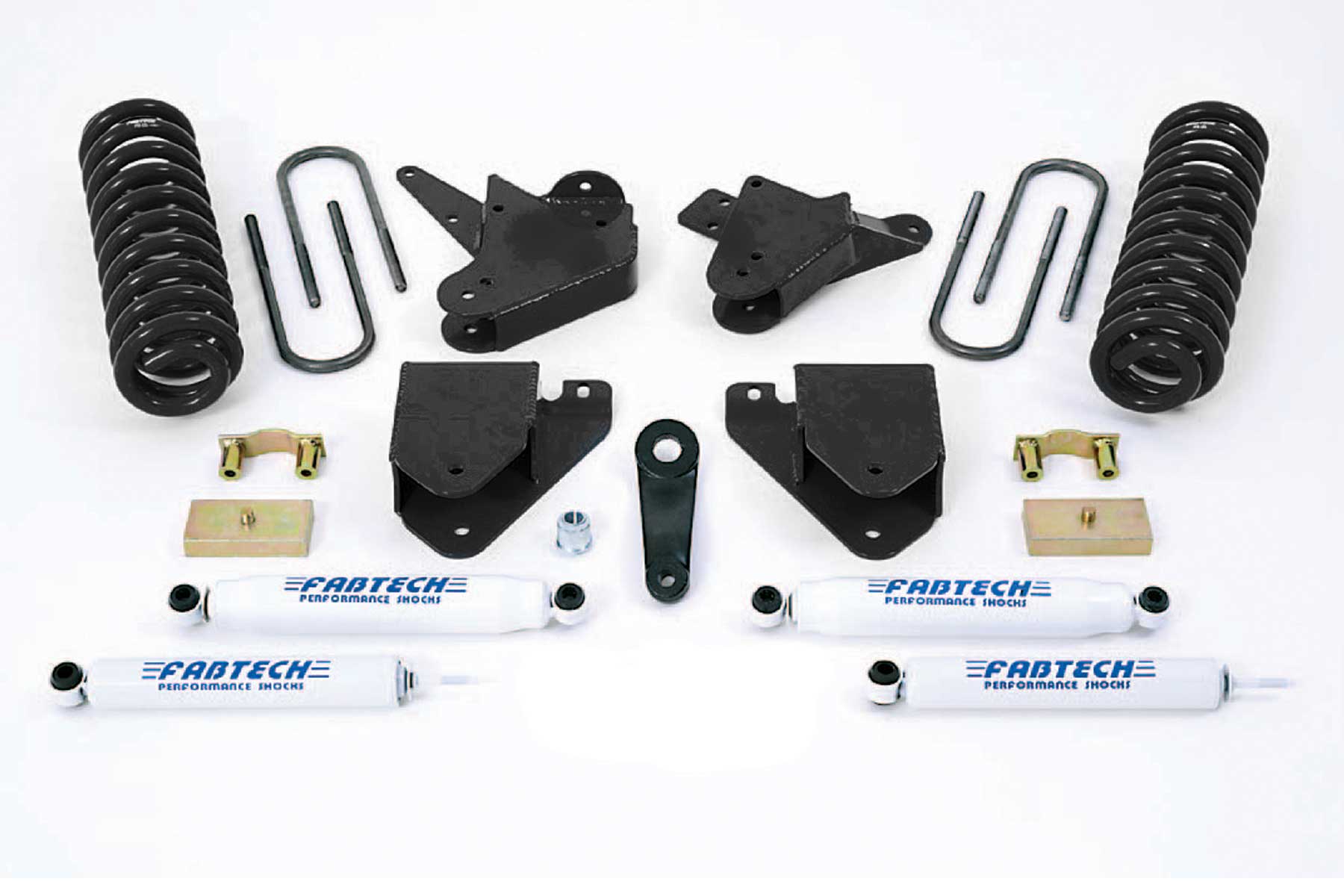 Fabtech 6" Basic Sys W/Perf Shks 99-00 Ford F250/350 2Wd W/Gas & 6.0L Diesel (1999-2000 F-250 Super Duty, F-250, F-350 Super Duty, F-350) - K2097