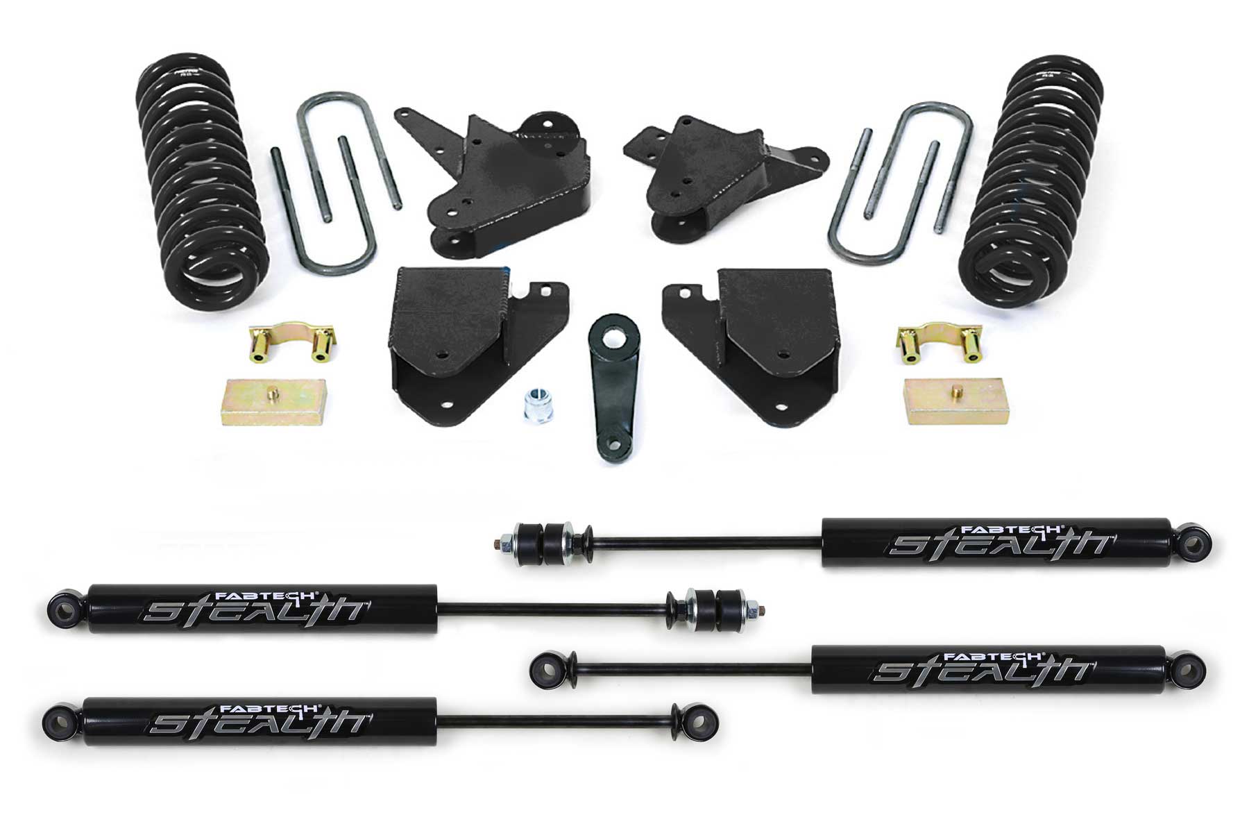 Fabtech 6" Basic Sys W/Stealth 99-00 Ford F250/350 2Wd W/7.3L Diesel (1999-2000 F-250 Super Duty, F-350 Super Duty) - K2099M