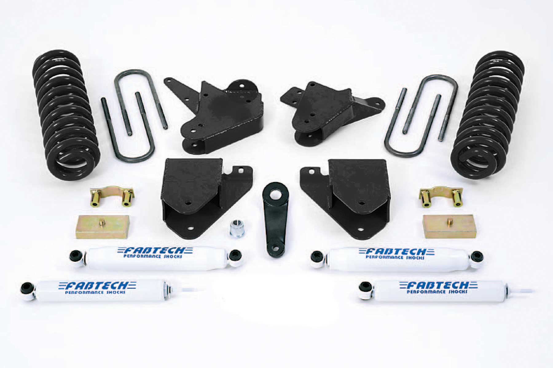 Fabtech 6" Basic Sys W/Perf Shks 01-04 Ford F250/350 2Wd &00-05 Excursion 2Wd W/7.3L Die (2001-2004 F-250 Super Duty, F-350 Super Duty) - K2100