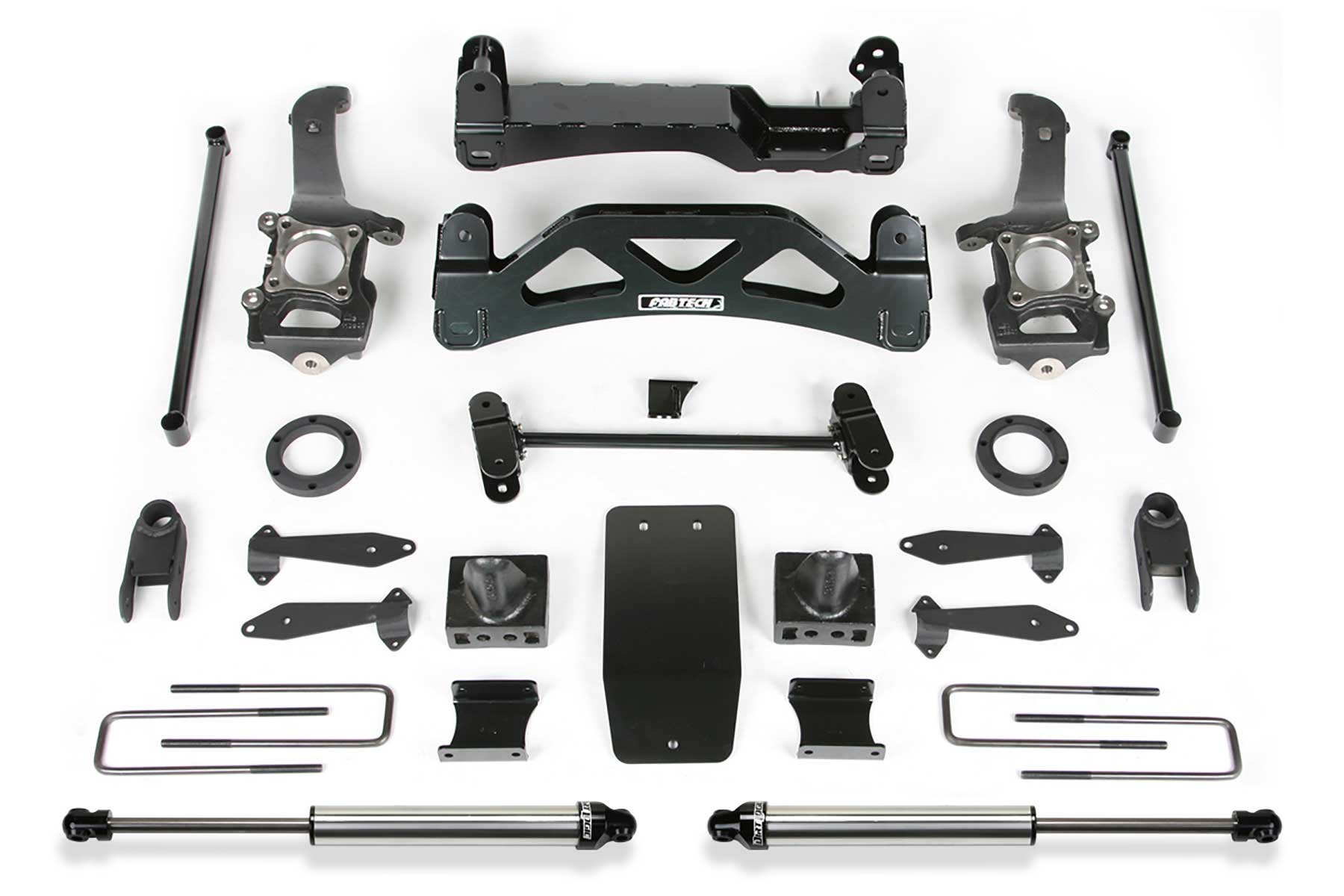 Fabtech 6" Basic Sys W/Frt Shk Extns & Rr Dlss 04-08 Ford F150 4Wd V8 Only (2004-2008 F-150) - K2116DL