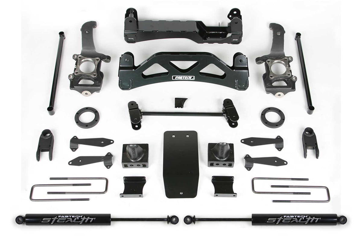 Fabtech 6" Basic Sys W/Frt Shk Extns & Stealth Rr 04-08 Ford F150 4Wd V8 Only (2004-2008 F-150) - K2116M