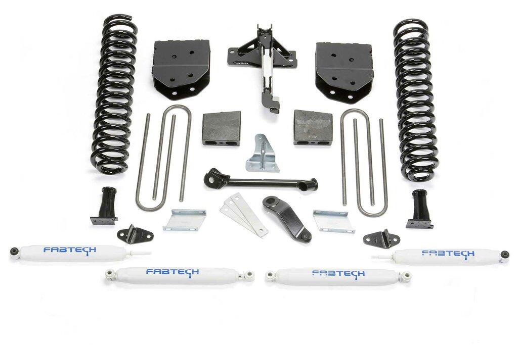 Fabtech 6" Basic Sys W/Perf Shks 2008-16 Ford F250 4Wd (2008-2016 F-250 Super Duty, F-250) - K2118