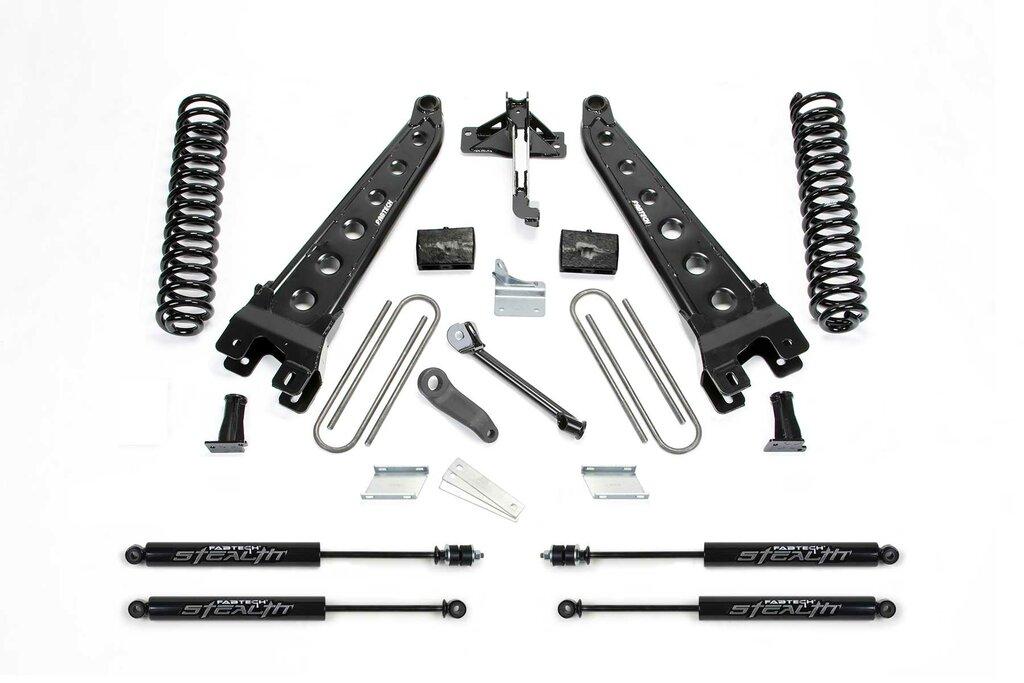 Fabtech 6" Rad Arm Sys W/Coils & Stealth 2008-16 Ford F250 4Wd (2008-2016 F-250 Super Duty, F-250, F-350 Super Duty) - K2119M