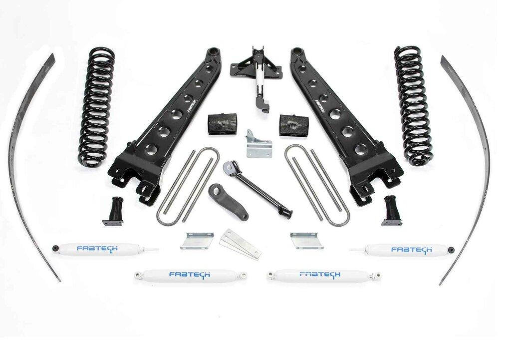 Fabtech 8" Rad Arm Sys W/Coils & Perf Shks 2008-16 Ford F250 4Wd W/Factory Overload (2008-2016 F-250 Super Duty, F-250, F-350 Super Duty) - K2124