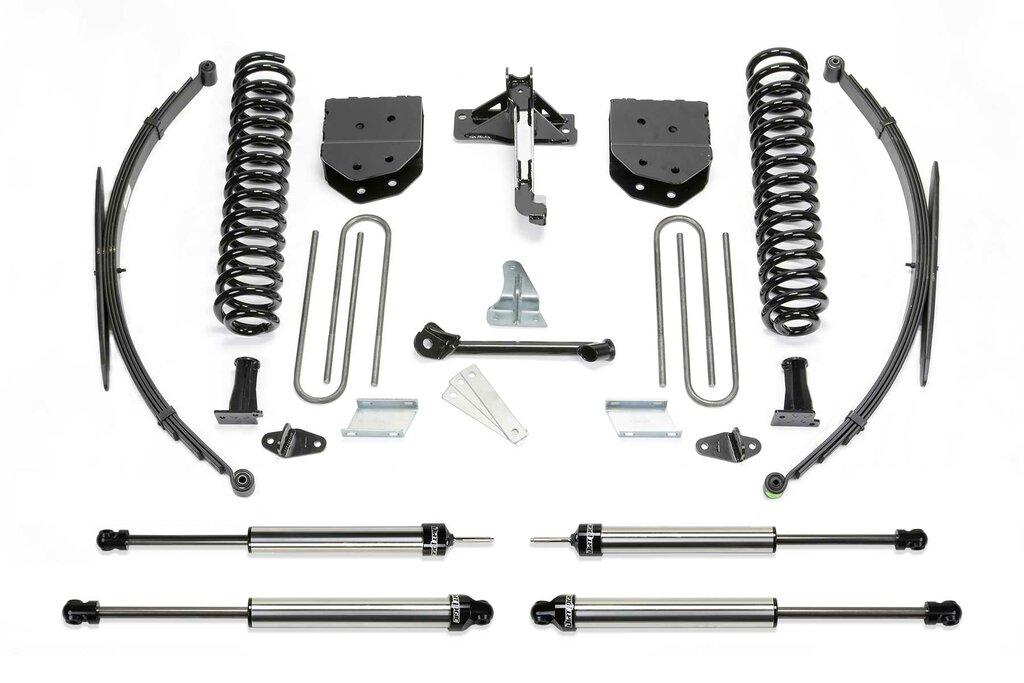 Fabtech 8" Basic Sys W/Dlss Shks & Rr Leaf Sprngs 2008-16 Ford F250/350 4Wd (2008-2016 F-250 Super Duty, F-250, F-350 Super Duty) - K2127DL