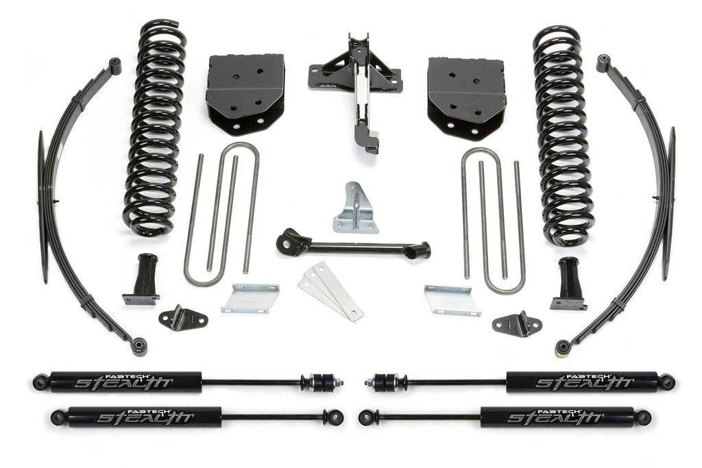 Fabtech 8" Basic Sys W/Stealth & Rr Lf Sprngs 2008-16 Ford F250/350 4Wd (2008-2016 F-250 Super Duty, F-250, F-350 Super Duty) - K2127M