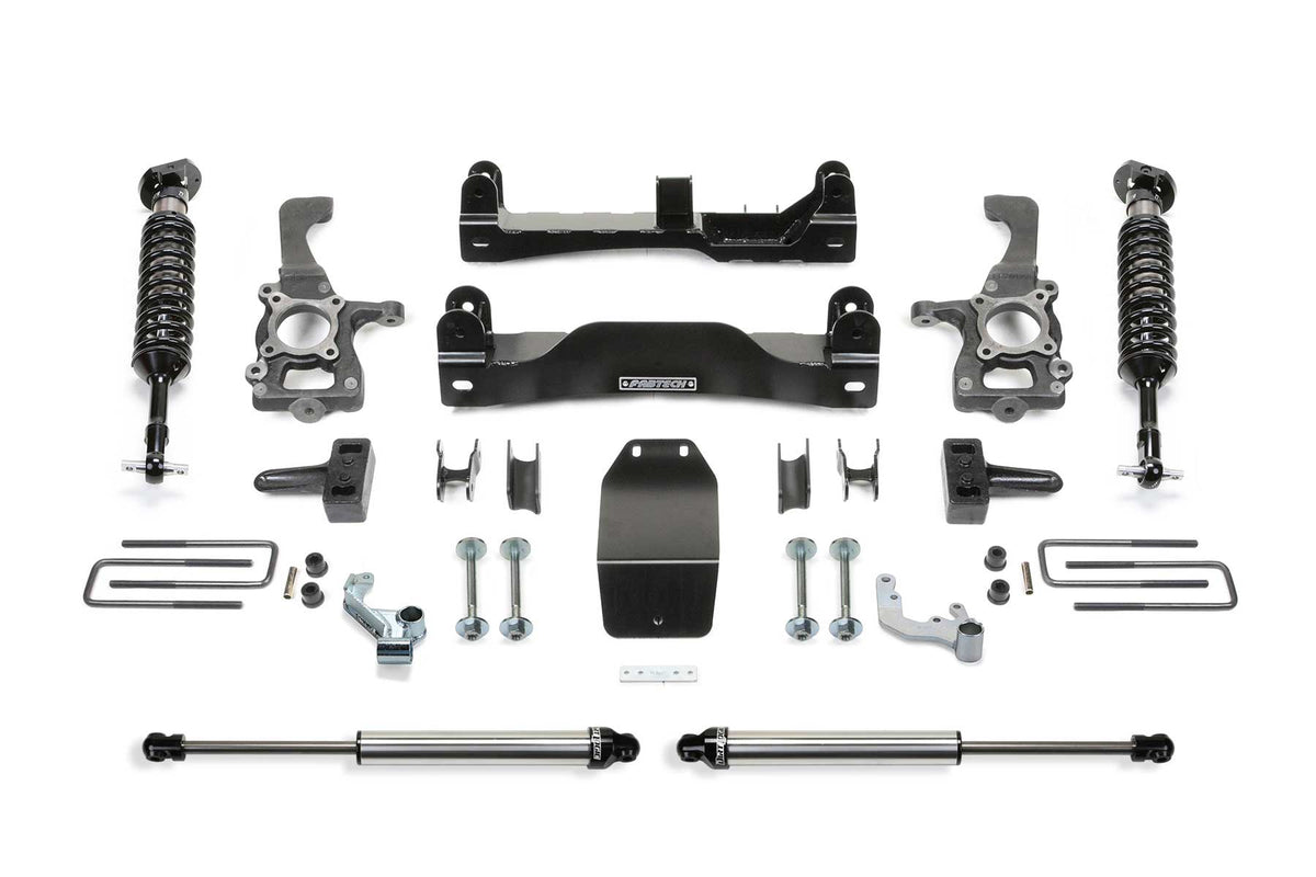 Fabtech 4" Perf Sys W/ Dlss Shks 2014 Ford F150 4Wd (2014-2014 F-150) - K2192DL