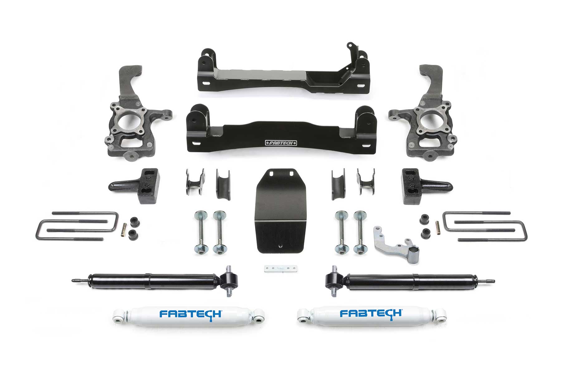 Fabtech 4" Basic Sys W/ Rr Perf Shks 2015-20 Ford F150 4Wd (2015-2020 F-150) - K2193