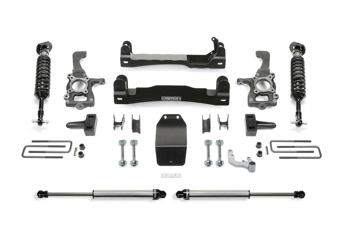 Fabtech 4" Perf Sys W/ Dlss 2.5 C/O & Rr Dlss 2015-20 Ford F150 4Wd (2015-2020 F-150) - K2193DL