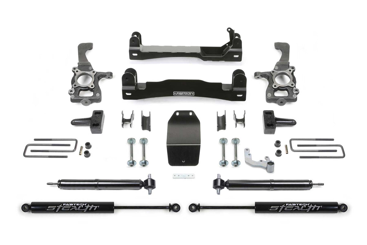 Fabtech 4" Basic Sys W/ Rr Stealth 2015-20 Ford F150 4Wd (2015-2020 F-150) - K2193M