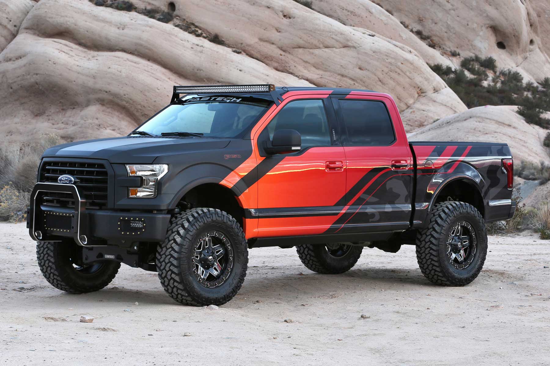 Fabtech 6" Basic Sys W/Perf Shks 2015-20 Ford F150 4Wd (2015-2020 F-150) - K2194