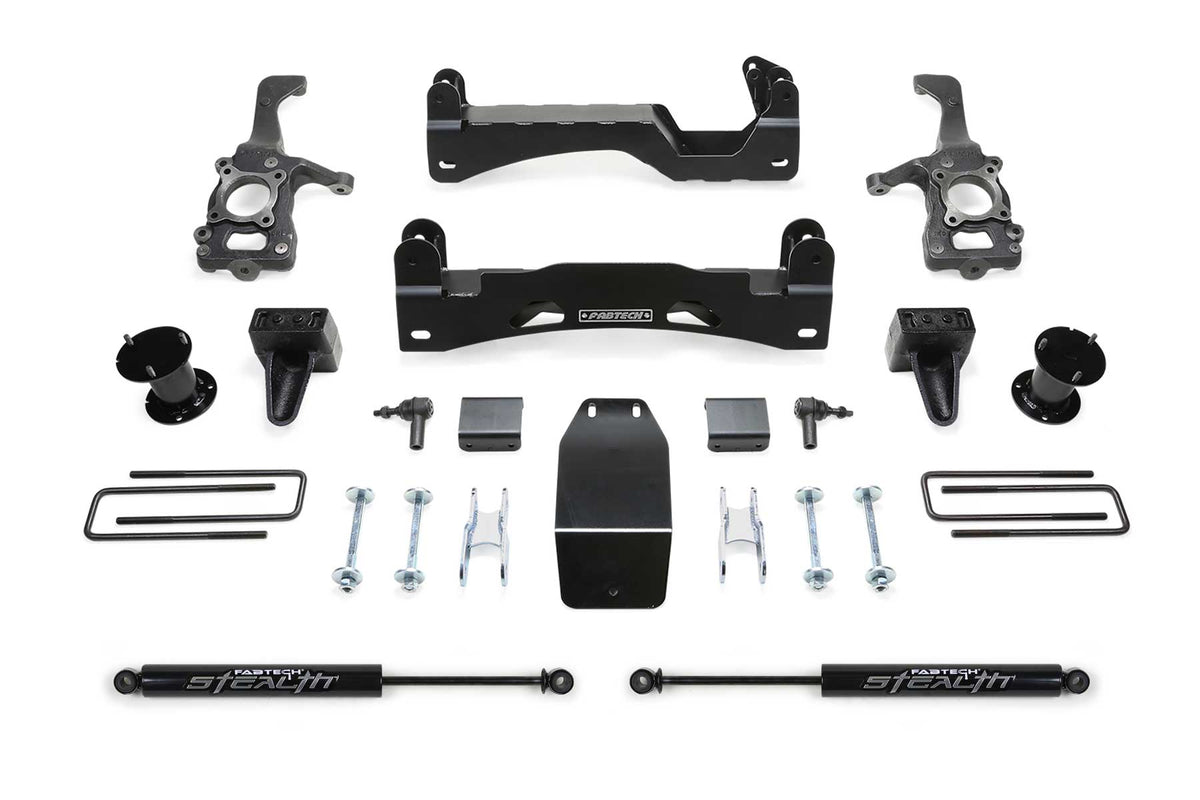 Fabtech 6" Basic Sys W/Stealth 2015-20 Ford F150 4Wd (2015-2020 F-150) - K2194M