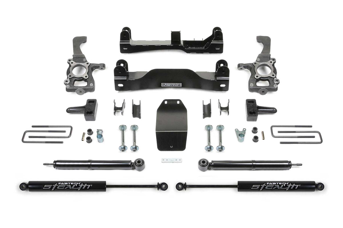 Fabtech 4" Basic Sys W/ Rr Stealth 2014 Ford F150 4Wd (2014-2014 F-150) - K2209M