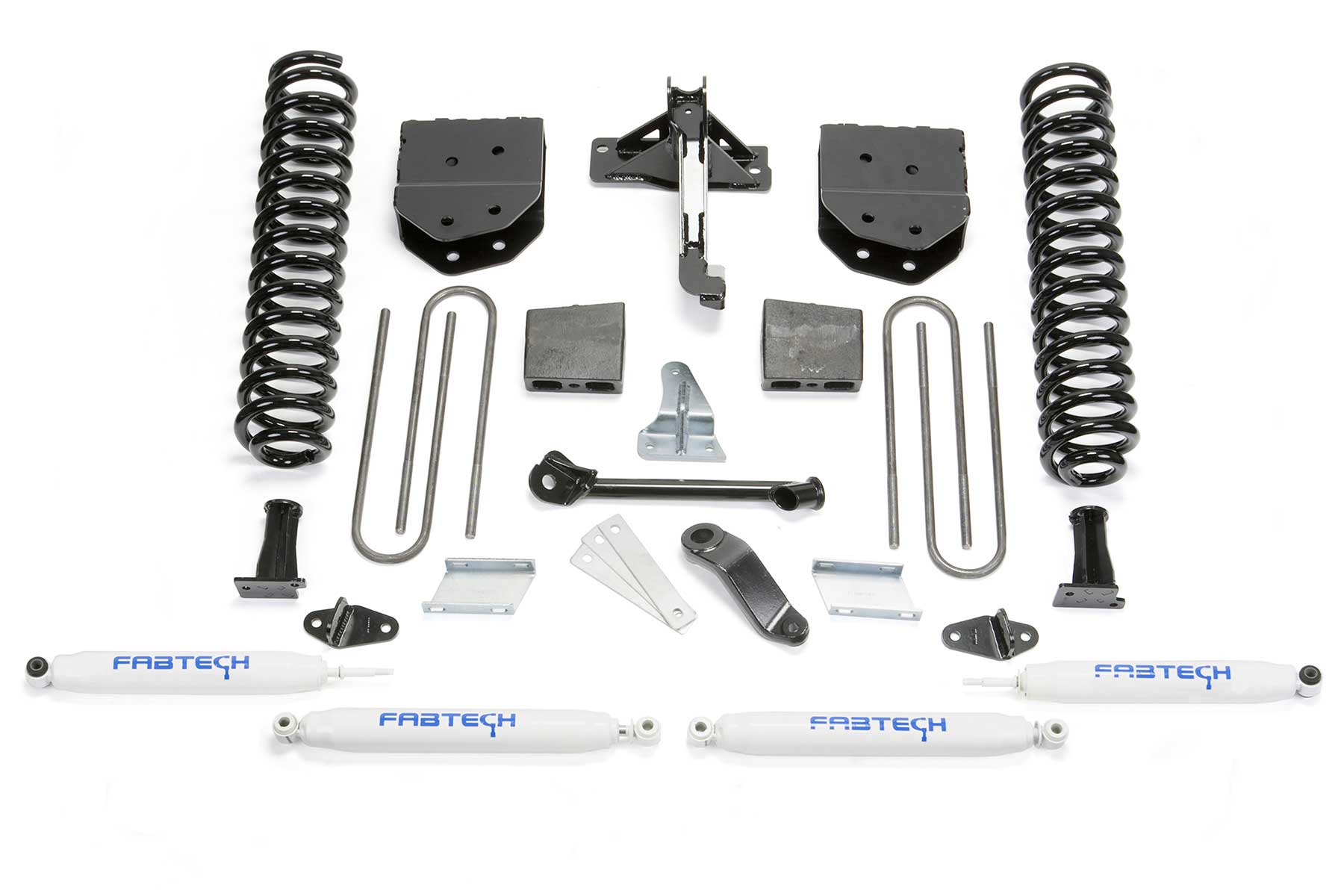 Fabtech 4" Basic Sys W/Perf Shks 2008-16 Ford F250/F350 4Wd (2008-2016 F-250 Super Duty, F-250, F-350 Super Duty) - K2210
