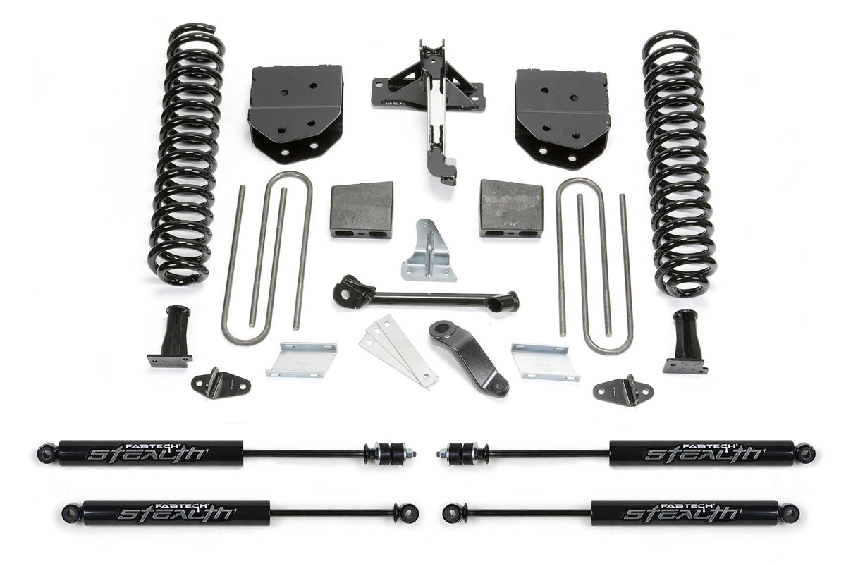 Fabtech 4" Basic Sys W/Stealth 2008-16 Ford F250/F350 4Wd (2008-2016 F-250 Super Duty, F-250, F-350 Super Duty) - K2210M