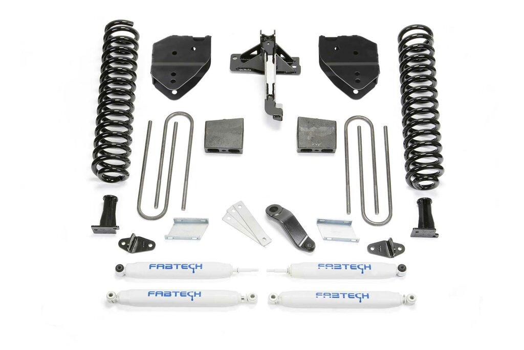 Fabtech 6" Basic Sys W/Perf Shks 17-20 Ford F250/F350 4Wd Diesel (2017-2020 F-250 Super Duty, F-350 Super Duty) - K2217