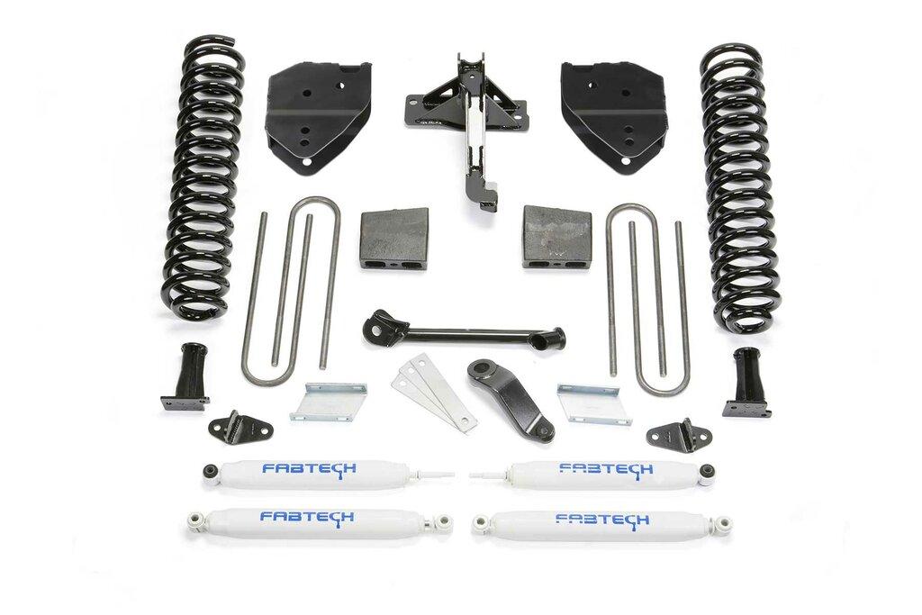 Fabtech 4" Basic Sys W/Perf Shks 17-20 Ford F250/F350 4Wd Gas (2020-2020 F-250 Super Duty, F-350 Super Duty) - K2252