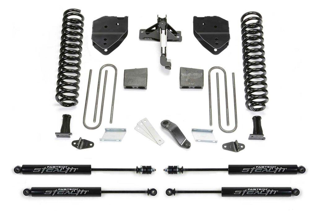 Fabtech 6" Basic Sys W/Stealth 17-20 Ford F250/F350 4Wd Gas (2020-2020 F-250 Super Duty, F-350 Super Duty) - K2255M