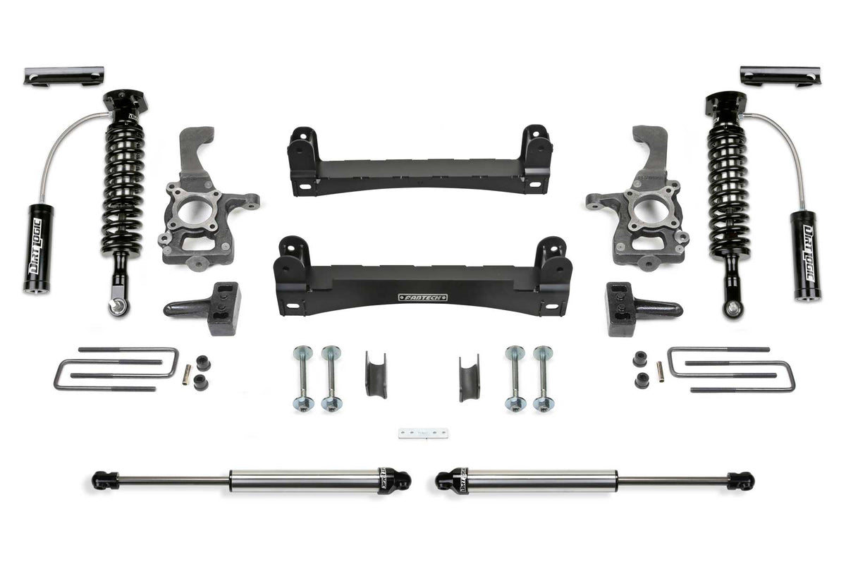 Fabtech 4" Perf Sys W/ 2.5 Resi & 2.25 2015-20 Ford F150 2Wd (2015-2020 F-150) - K2259DL